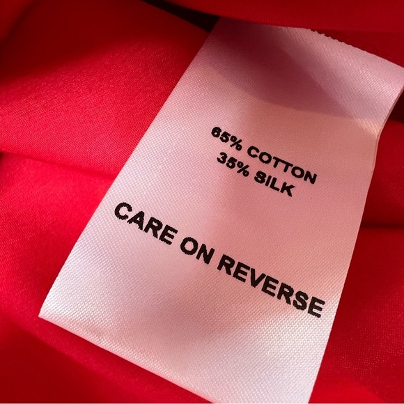 Billy Reid Women’s Top Silk Blend Shirt Button Front Red XS Nordstrom NEW. 170 - Picture 3 of 3